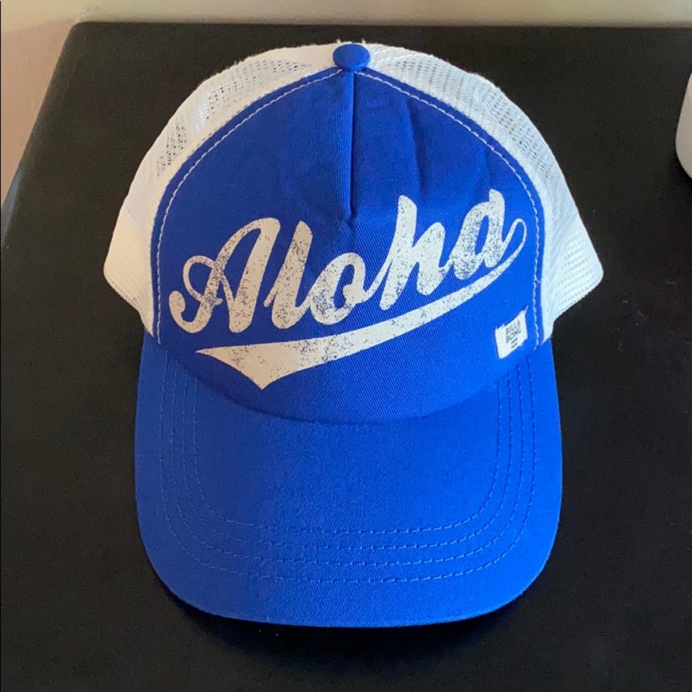 Blue Billabong snap back hat